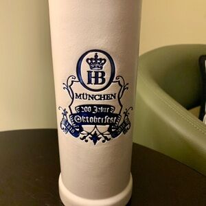 White and Blue Beer Stein